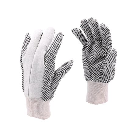 GARDENING GLOVES, PVC DOTS 10"