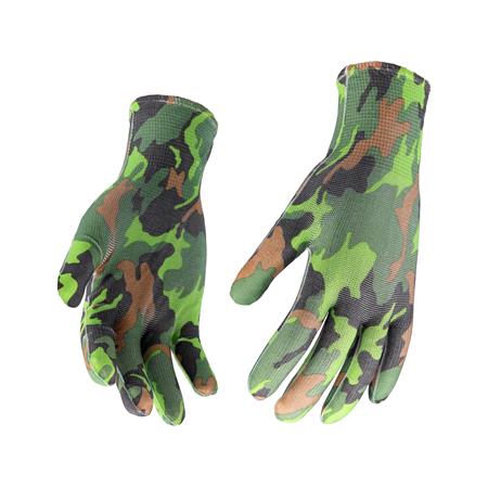 GARDEN GLOVES MILITARY PRINTING A 8"