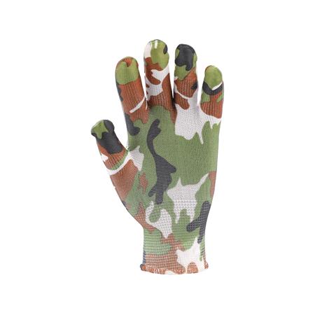 GARDEN GLOVES MILITARY PRINTING B 8"