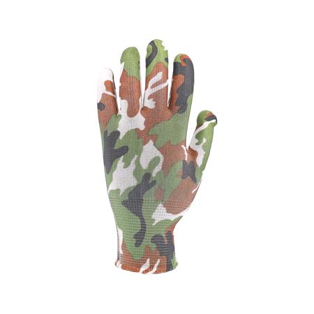GARDEN GLOVES MILITARY PRINTING B 8"
