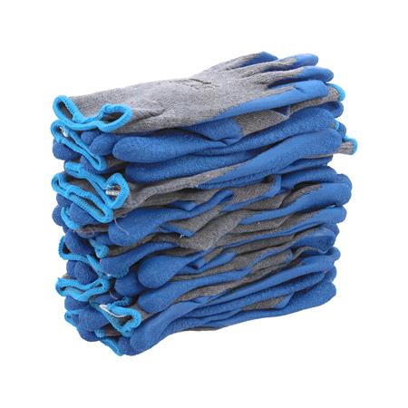 LATEX COATED GLOVES (12 PAIRS)