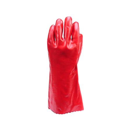 WORKING GLOVES, PVC RED 36CM