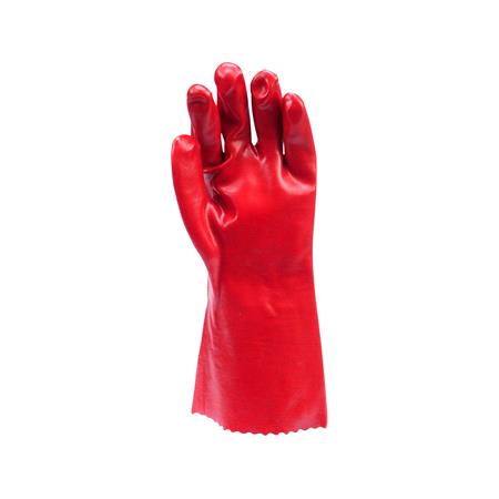 WORKING GLOVES, PVC RED 36CM