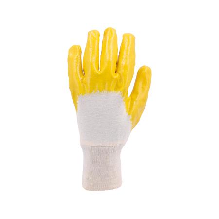 YELLOW LATEX COATED WORKING GLOVES 10.5"