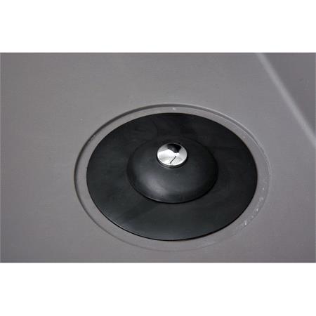 SILICONE PLUG WITH STRAINER BLACK