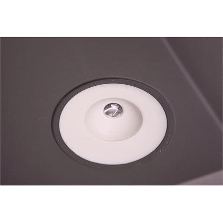 SILICONE PLUG WITH STRAINER WHITE