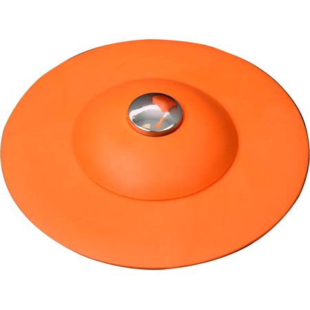 SILICONE PLUG WITH STRAINER ORANGE