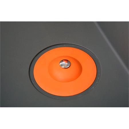 SILICONE PLUG WITH STRAINER ORANGE