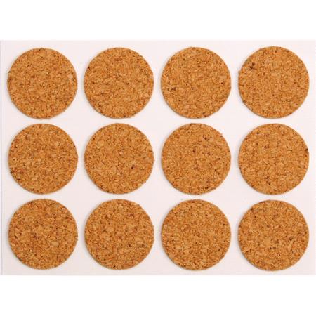 SELF ADHESIVE CORK PADS 28MM 12PCS