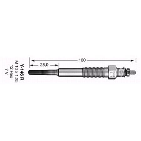 NGK Glow Plug (single)   7492