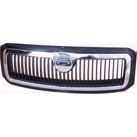 Skoda Fabia 2000 2004 Grille, Complete With Inner Grille, Chrome Surround & Outer Frame, Badge Not Supplied