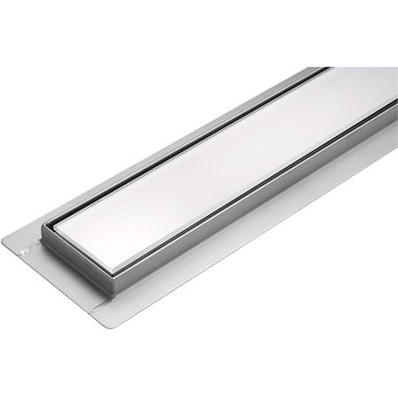 LINEAR DRAIN WET&DRY WHITE GLASS 60 CM