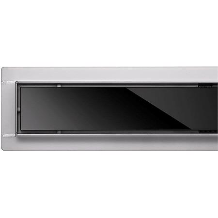LINEAR DRAIN WET&DRY BLACK GLASS 70 CM