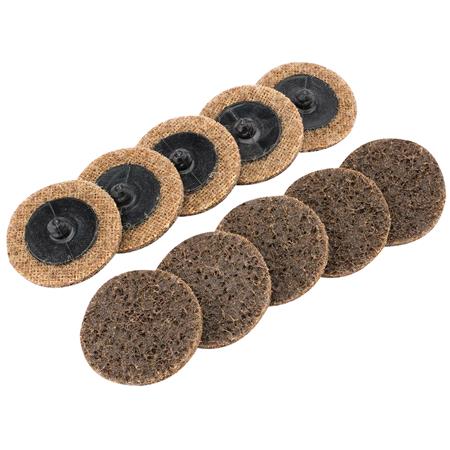 Draper 75625 Polycarbide Abrasive Pads, 50mm, Coarse (Pack of 10)