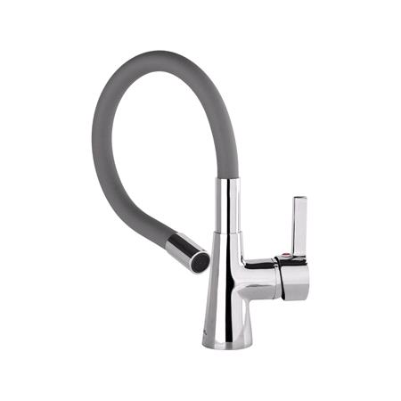 KITCHEN FAUCET D. GRAY FLEXIBLE SPOUT