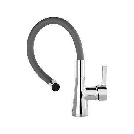 KITCHEN FAUCET D. GRAY FLEXIBLE SPOUT