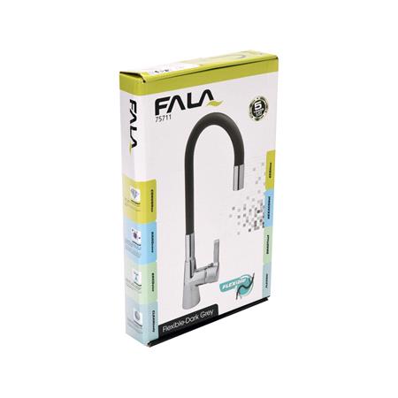 KITCHEN FAUCET D. GRAY FLEXIBLE SPOUT