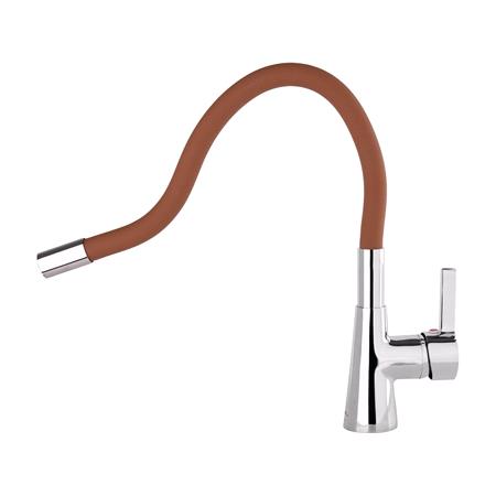 KITCHEN FAUCET BROWN FLEXIBLE SPOUT