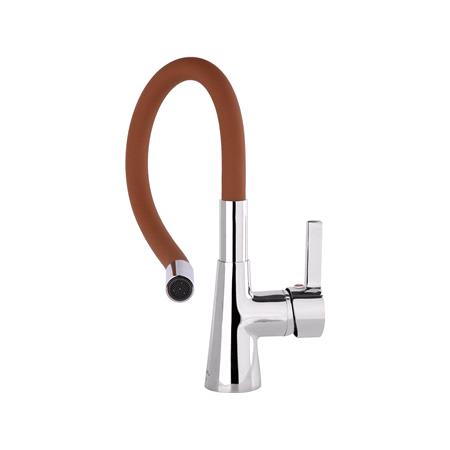 KITCHEN FAUCET BROWN FLEXIBLE SPOUT