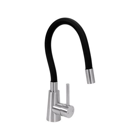 KITCHEN FAUCET FLEXIBLE STEELY BLACK