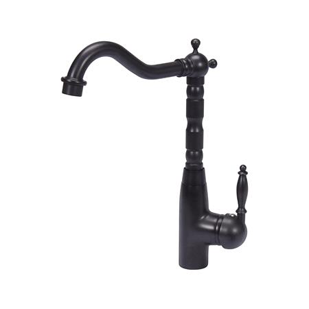 SINGLE LEVER SINK MIXER RETRO BLACK 1