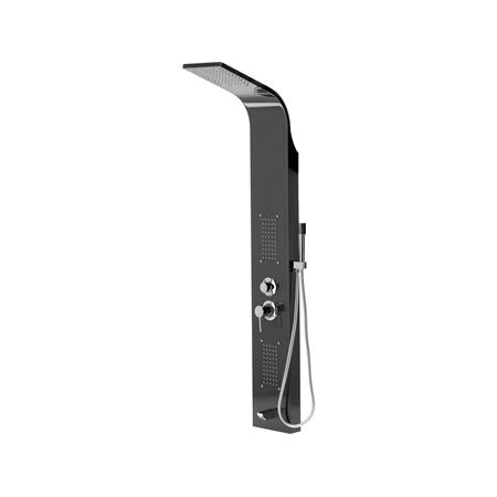 SHOWER PANEL STEELY 3 BLACK TITANIUM