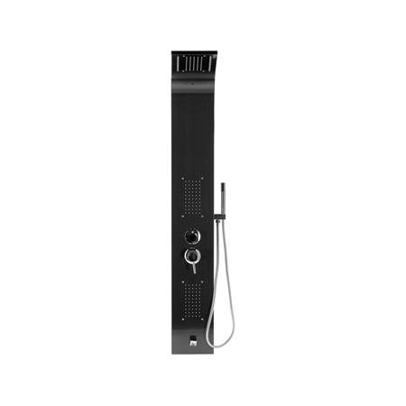 SHOWER PANEL STEELY 3 BLACK TITANIUM