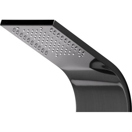 SHOWER PANEL STEELY 3 BLACK TITANIUM