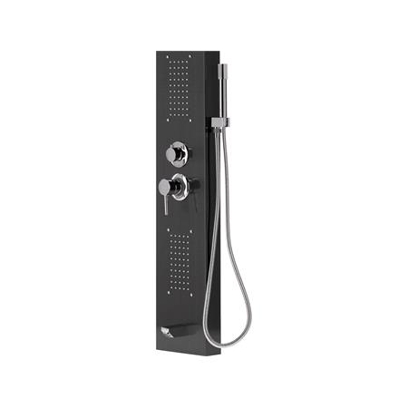 SHOWER PANEL STEELY 3 BLACK TITANIUM