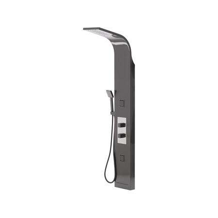 SHOWER PANEL STEELY 4 BLACK TITANIUM