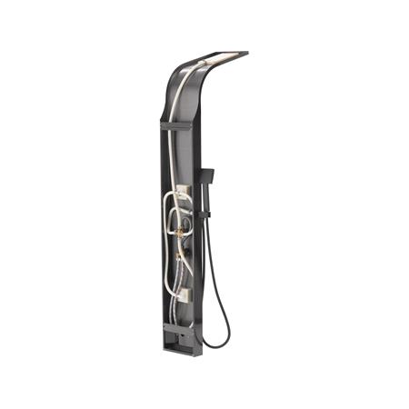 SHOWER PANEL STEELY 4 BLACK TITANIUM