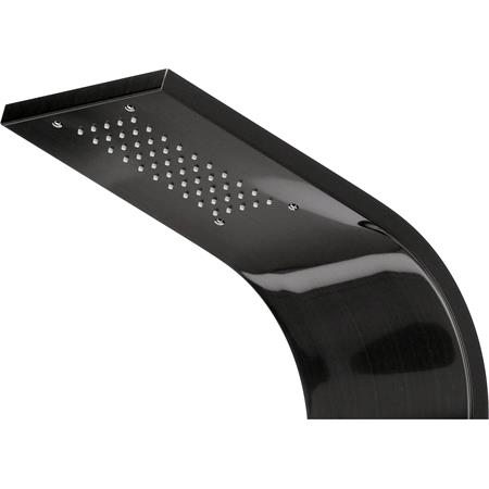 SHOWER PANEL STEELY 4 BLACK TITANIUM