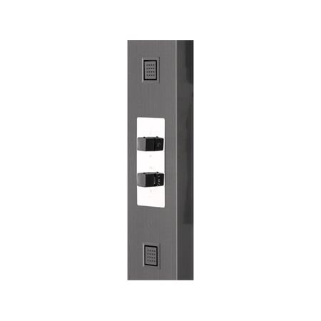 SHOWER PANEL STEELY 4 BLACK TITANIUM