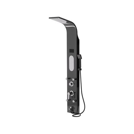 SHOWER PANEL STEELY 5 BLACK TITANIUM