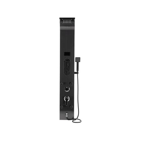 SHOWER PANEL STEELY 5 BLACK TITANIUM