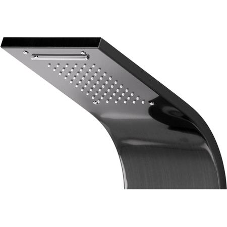 SHOWER PANEL STEELY 5 BLACK TITANIUM
