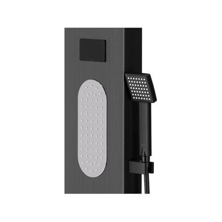 SHOWER PANEL STEELY 5 BLACK TITANIUM