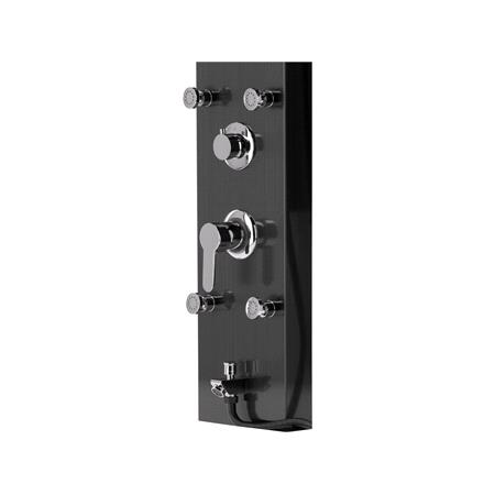 SHOWER PANEL STEELY 5 BLACK TITANIUM