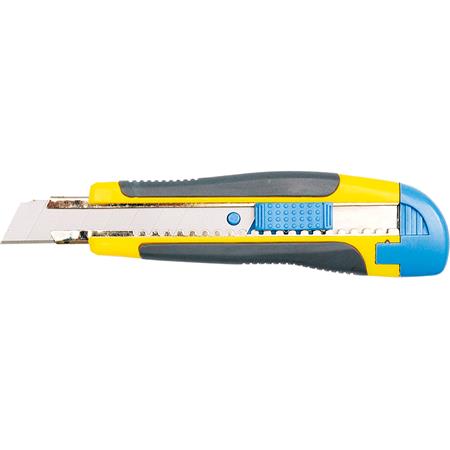 UTILITY KNIFE 18MM RUBBER HANDLE