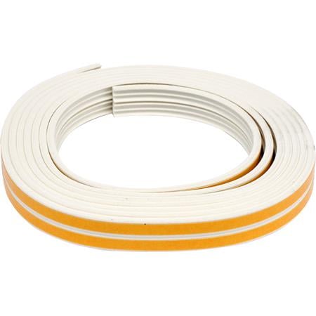 Seal for Windws and Doors EPDM Type E 6m   White