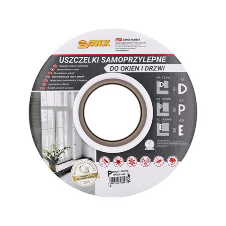 SEAL F.WINDOWS&DOORS EPDM T.P WHITE 100M