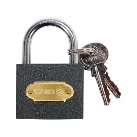 IRON PADLOCK 50MM   GREY