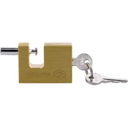 RECTANGULAR BRASS PADLOCK 50MM