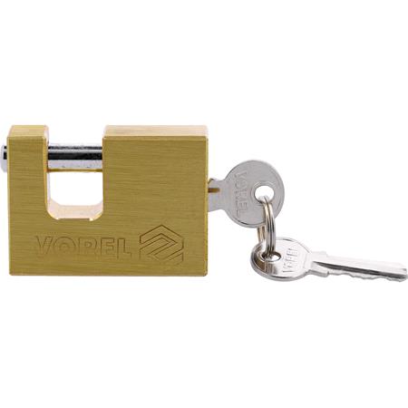 RECTANGULAR BRASS PADLOCK 50MM