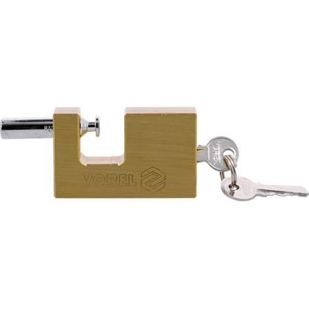 RECTANGULAR BRASS PADLOCK 65MM