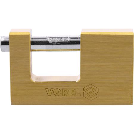 RECTANGULAR BRASS PADLOCK 90MM