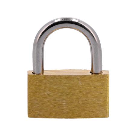 PLATED BRASS PADLOCK  30MM
