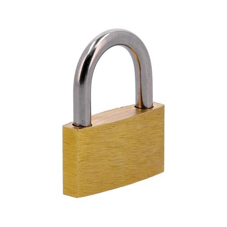 PLATED BRASS PADLOCK  30MM