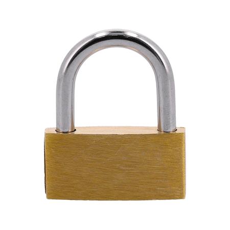 PLATED BRASS PADLOCK  35MM