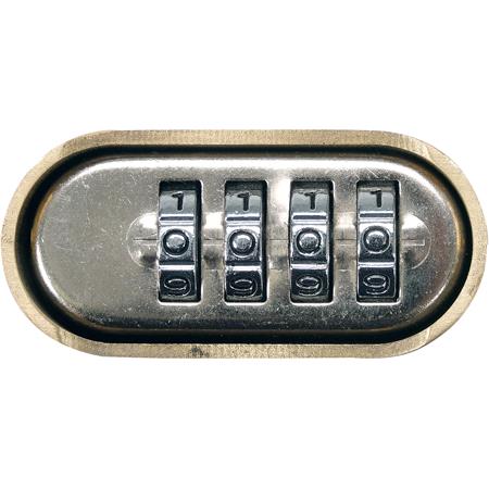 PADLOCK WITH 4 RING COMBINATION LOCK.